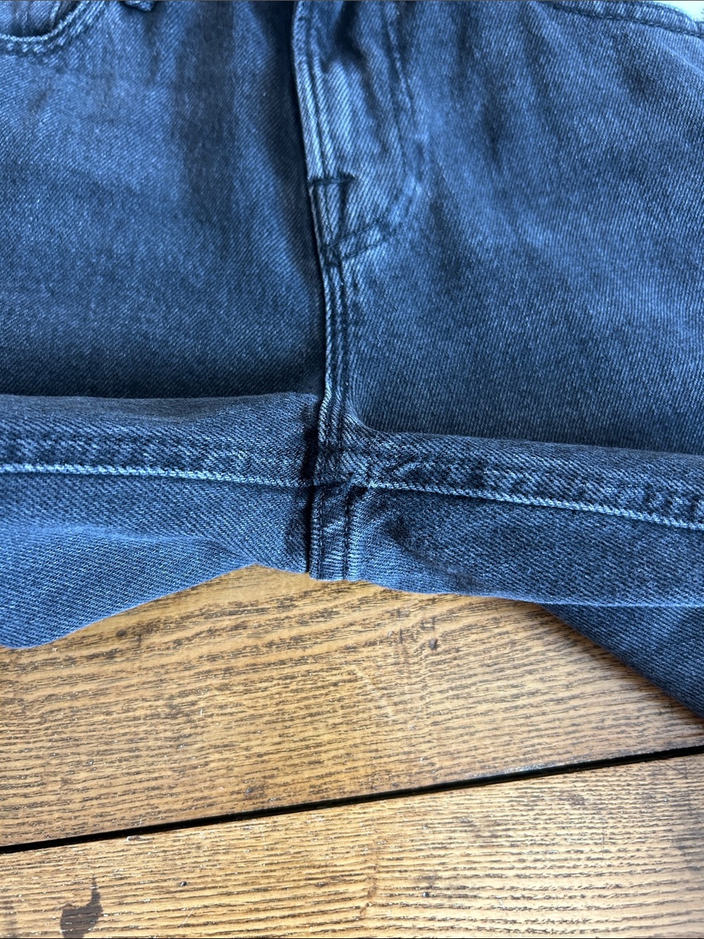 Good American Wide Leg Solution Jeans Black377 - Picture 5 of 15